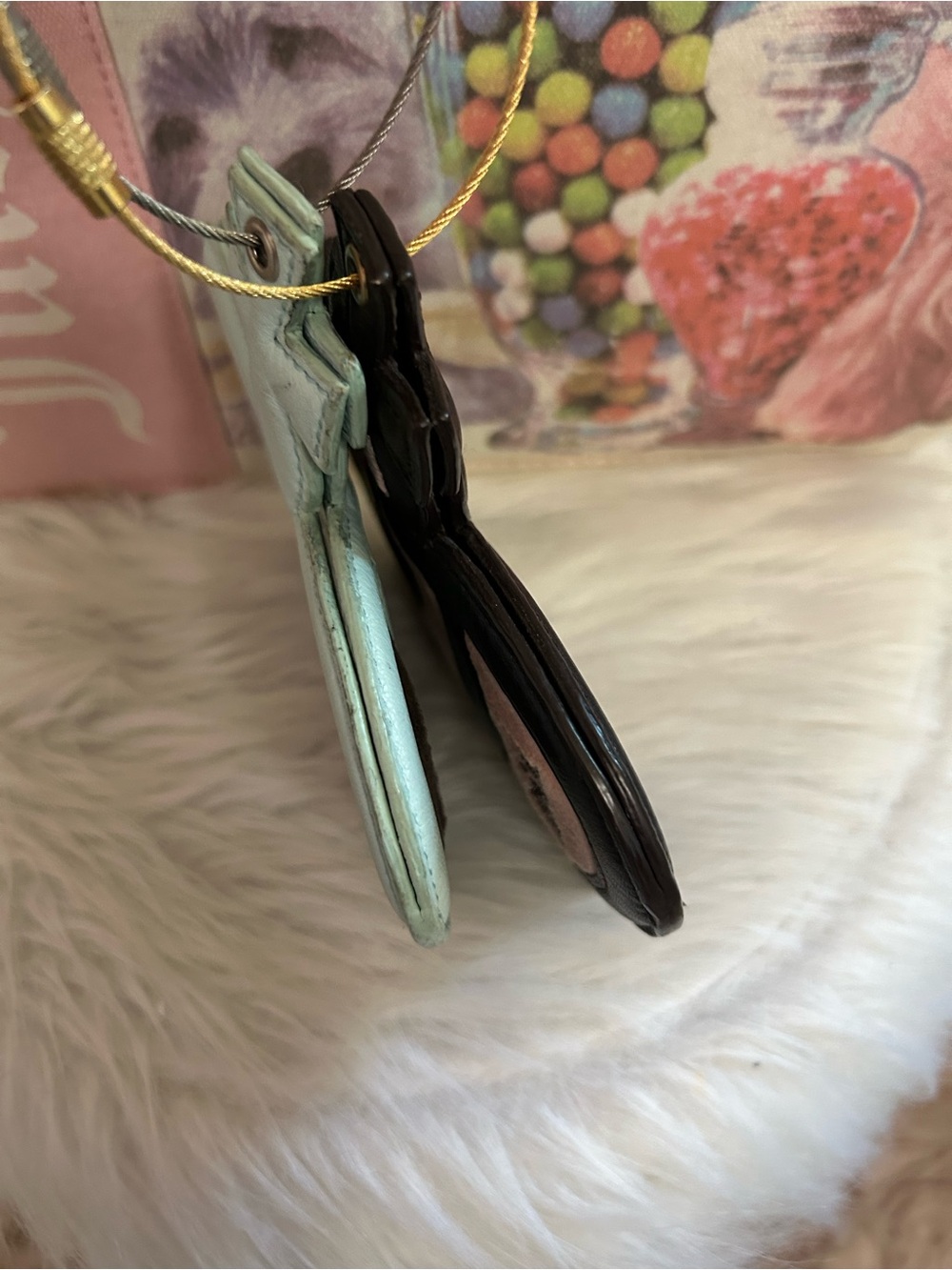 Rare Vintage Juicy Couture Set Of 2 Crown Shaped Scottie Dog Luggage Tags - Picture 9 of 11
